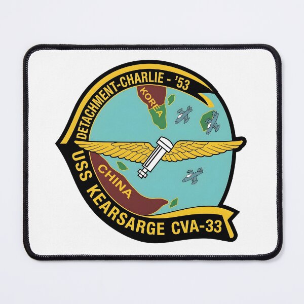 Item preview, USS Kearsarge CVA-33 Detachment Charlie 1953 Korean War Patch designed and sold by CharlieDesings.
