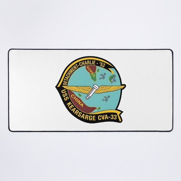 Item preview, USS Kearsarge CVA-33 Detachment Charlie 1953 Korean War Patch designed and sold by CharlieDesings.