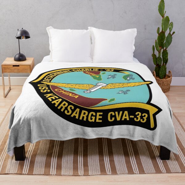 Item preview, USS Kearsarge CVA-33 Detachment Charlie 1953 Korean War Patch designed and sold by CharlieDesings.
