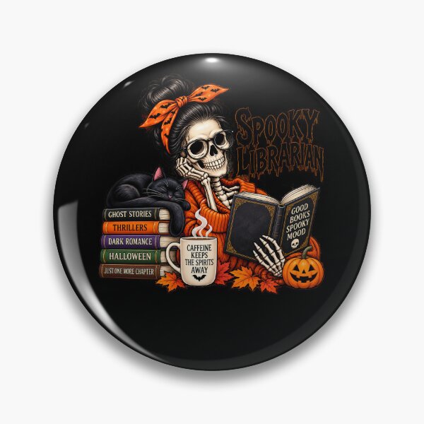 Item preview, Spooky Librarian Halloween for Bookish Friends designed and sold by Crystal-Tree.
