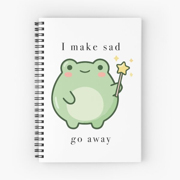 Item preview, Cute Frog Wizard I Make Sad Go Away designed and sold by Cozy Moss Studio.