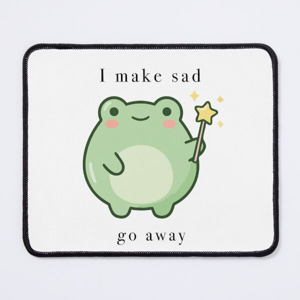Item preview, Cute Frog Wizard I Make Sad Go Away designed and sold by Cozy Moss Studio.