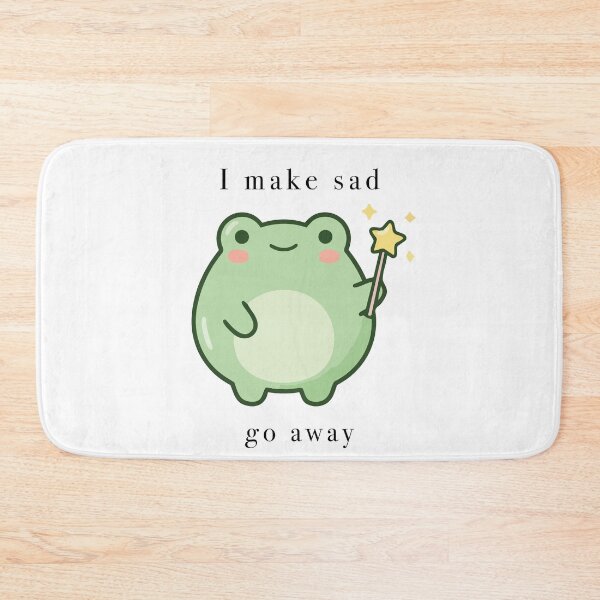 Item preview, Cute Frog Wizard I Make Sad Go Away designed and sold by Cozy Moss Studio.