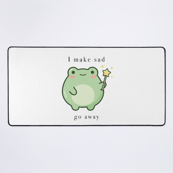 Item preview, Cute Frog Wizard I Make Sad Go Away designed and sold by Cozy Moss Studio.
