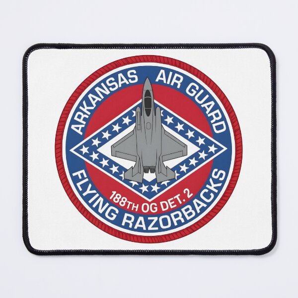 Item preview, Arkansas Air Guard 188th OG Det. 2 Flying Razorbacks Patch designed and sold by CharlieDesings.