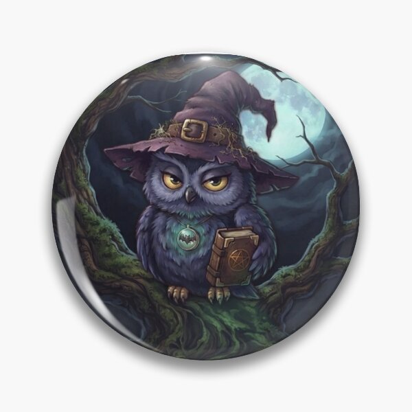 Item preview, Witchy Owl - Spooky Cute Halloween Series designed and sold by ImagineNature.