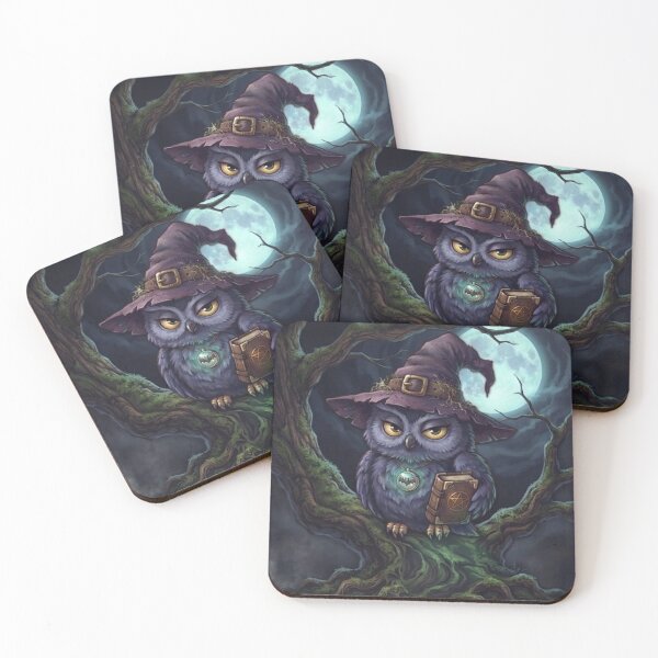 Item preview, Witchy Owl - Spooky Cute Halloween Series designed and sold by ImagineNature.