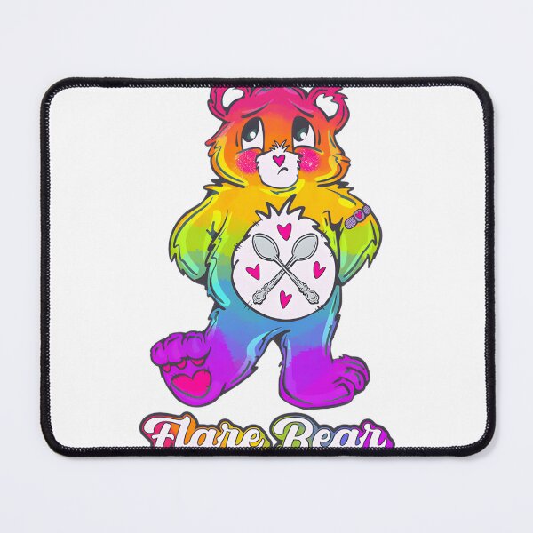 Item preview, Colorful Rainbow Flare Bear Illustration with Vibrant Light Effects designed and sold by jamal alamri.