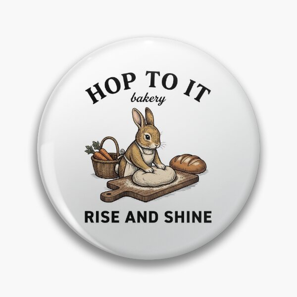 Item preview, Adorable Rabbit Baking Bread Vintage Bakery Cottagecore Artwork designed and sold by StickerNestYou.