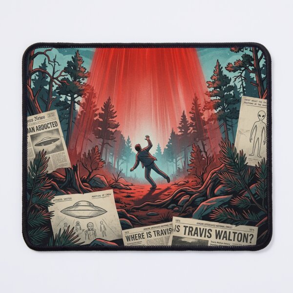 Item preview, The Travis Walton Incident - Custom Original UFO X-Files Case Poster Wall Art designed and sold by Cool Robot Bro..