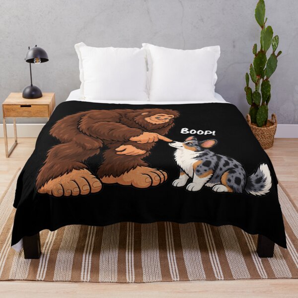 Item preview, Bigfoot and Cardigan Welsh Corgi Boop Fun Design Sasquatch designed and sold by rafaeltto.