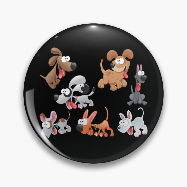 Item preview, A collection of eight playful cartoon dogs designed and sold by Johnnies.