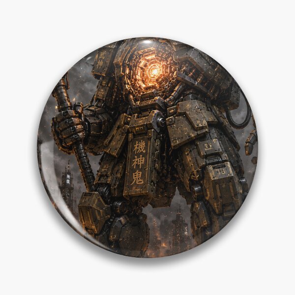 Item preview, Dark Samurai Oni Mecha in Burning Ruins designed and sold by MouradStudio.