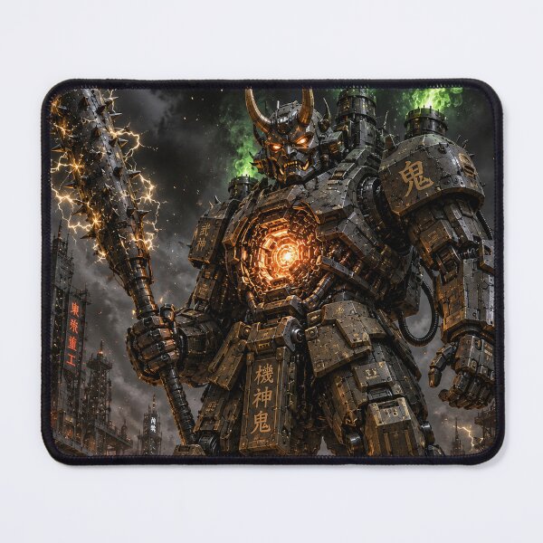 Item preview, Dark Samurai Oni Mecha in Burning Ruins designed and sold by MouradStudio.