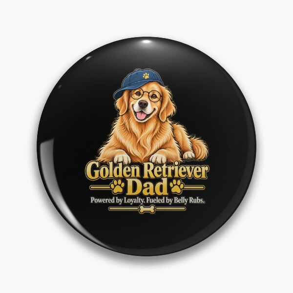 Item preview, Golden Retriever Dad Tee | Loyalty Fuelled by Belly Rubs designed and sold by live-fully.