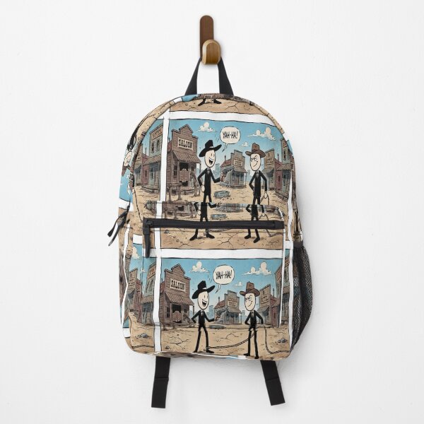 Item preview, Funny Stick Figure Cowboy Duel Wild West Humor designed and sold by AfresStudio.