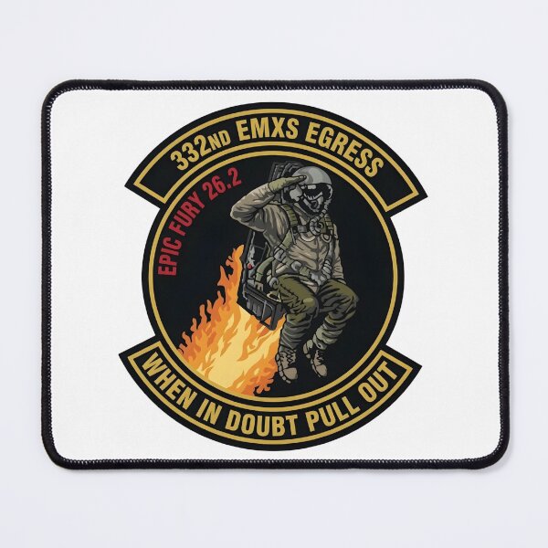 Item preview, USAF 332nd EMXS Egress Epic Fury 26.2 Commemorative Patch designed and sold by CharlieDesings.