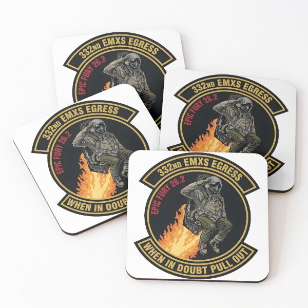 Item preview, USAF 332nd EMXS Egress Epic Fury 26.2 Commemorative Patch designed and sold by CharlieDesings.