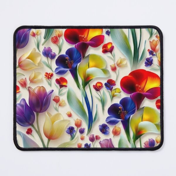 Item preview, Spring Garden Blush: A Lively Floral Pattern designed and sold by hepopatterns.