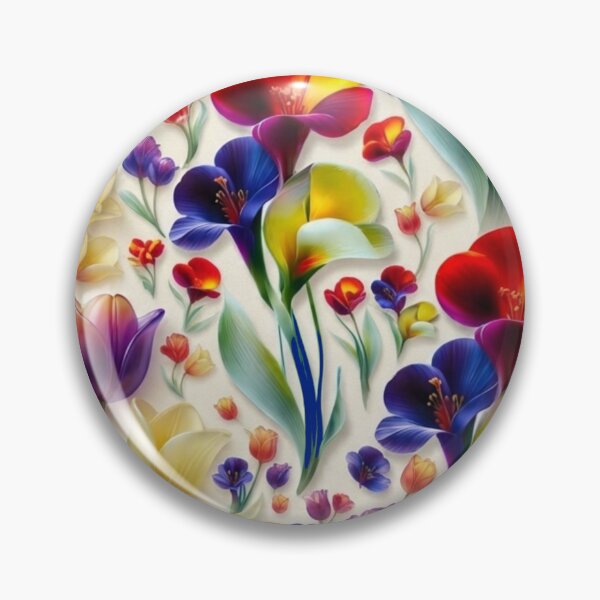 Item preview, Spring Garden Blush: A Lively Floral Pattern designed and sold by hepopatterns.