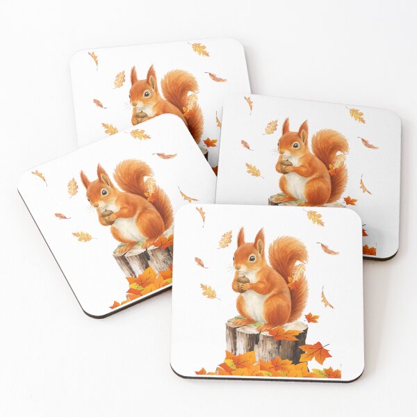 Item preview, Cute Fall Squirrel – Cozy Autumn Woodland Design for Clothing & Home Decor designed and sold by PureHopeStudio.