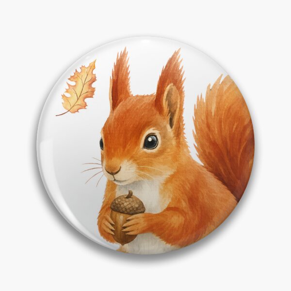Item preview, Cute Fall Squirrel – Cozy Autumn Woodland Design for Clothing & Home Decor designed and sold by PureHopeStudio.