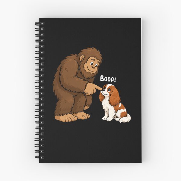 Item preview, Bigfoot and Cavalier King Charles Spaniel Boop Fun Design Sasquatch designed and sold by rafaeltto.