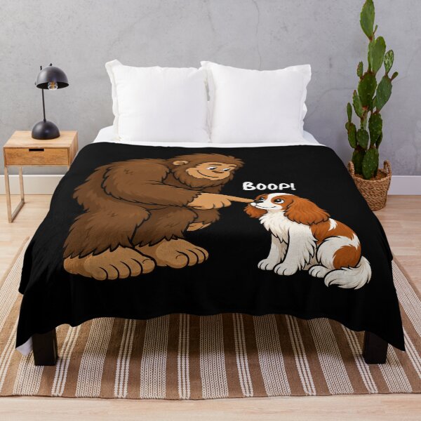 Item preview, Bigfoot and Cavalier King Charles Spaniel Boop Fun Design Sasquatch designed and sold by rafaeltto.