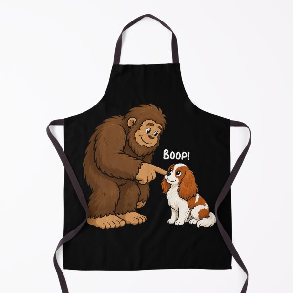 Item preview, Bigfoot and Cavalier King Charles Spaniel Boop Fun Design Sasquatch designed and sold by rafaeltto.