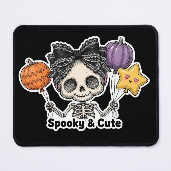 Item preview, Goth Coquette Skeleton Black Bow Spooky & Cute Halloween designed and sold by HealingEraInk.