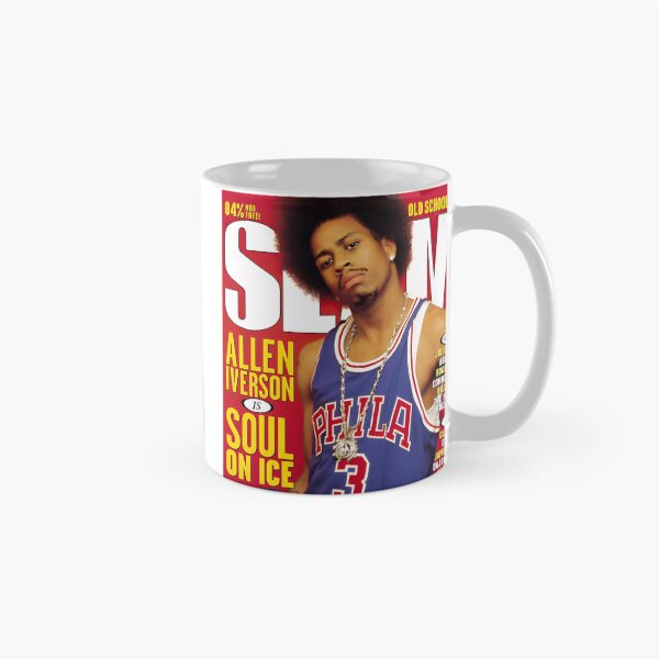 Aperçu de l'œuvre Affiche artistique d'Allen Iverson réalisant un dunk iconique créée et vendue par sadisto.