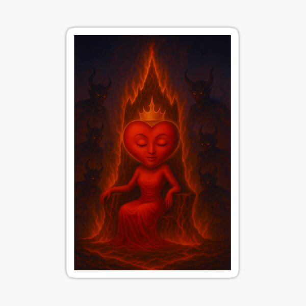 Item preview, Heart Queen of Hell â€“ Dark Fantasy Art designed and sold by FernYouFable.