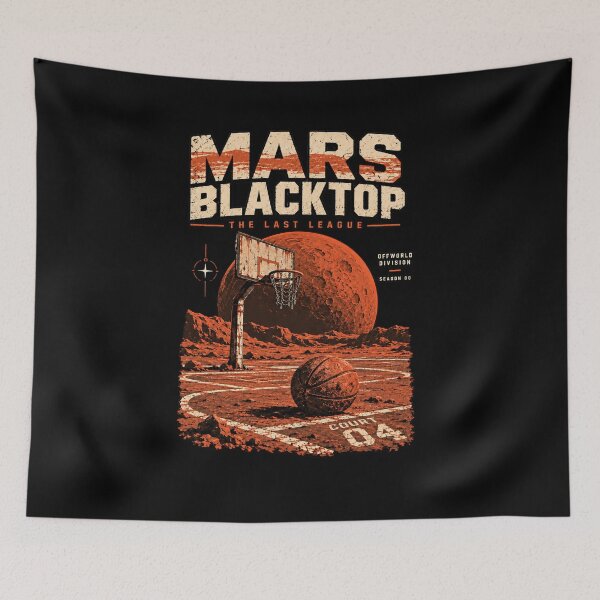 Item preview, Mars Blacktop – Offworld Basketball Division designed and sold by PhilllandArt.