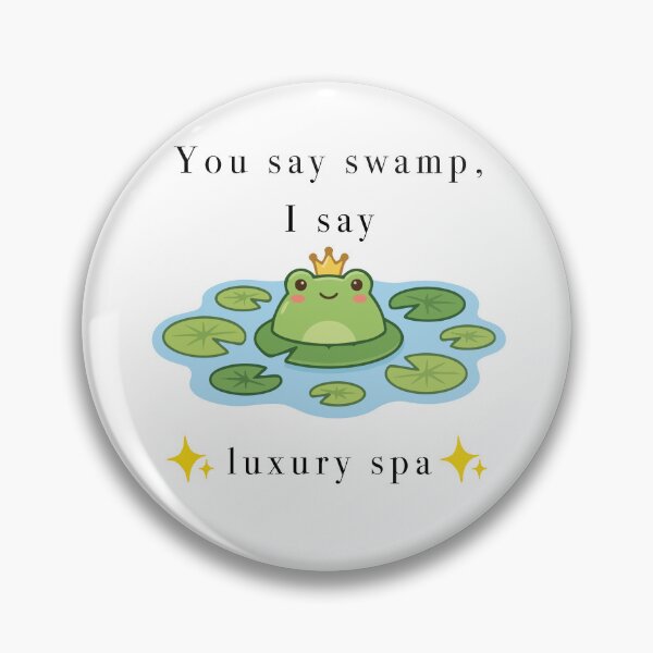 Item preview, Cute Frog Luxury Spa Swamp Aesthetic designed and sold by Cozy Moss Studio.