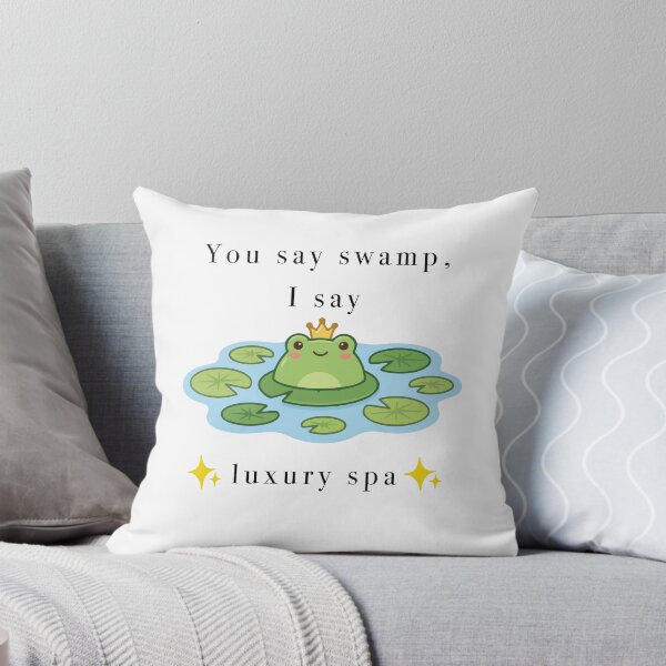 Item preview, Cute Frog Luxury Spa Swamp Aesthetic designed and sold by Cozy Moss Studio.