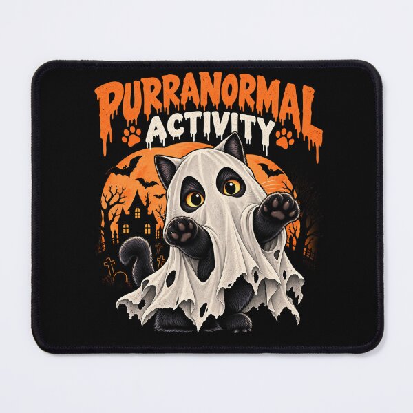 Item preview, Cute Halloween Ghost Cat Purranormal Activity designed and sold by Mirsh-design.