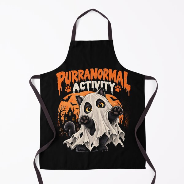 Item preview, Cute Halloween Ghost Cat Purranormal Activity designed and sold by Mirsh-design.