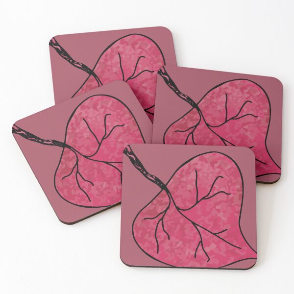 Item preview, Pink Heart Leaf Botanical Art designed and sold by ZorianArt.