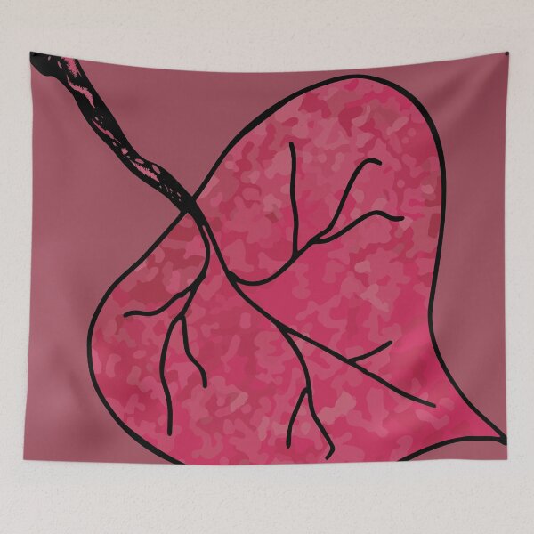Item preview, Pink Heart Leaf Botanical Art designed and sold by ZorianArt.