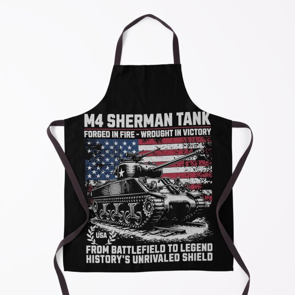 Item preview, M4 Sherman Tank Forged In Fire T-Shirt | American Flag Military Graphic Tee | USA Patriotic Shirt designed and sold by baretyas.