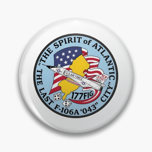 Artikelvorschau, Gedenkaufnäher der 177. New Jersey ANG „The Spirit of Atlantic City“ F-106A Delta Dart entworfen und verkauft von CharlieDesings.