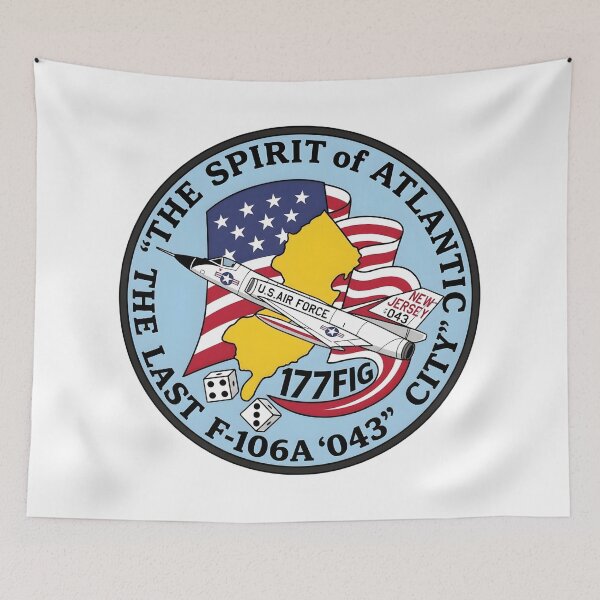 Item preview, New Jersey ANG 177th FIG "The Spirit of Atlantic City" F-106A Delta Dart Commemorative Patch designed and sold by CharlieDesings.