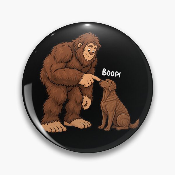 Item preview, Bigfoot and Chesapeake Bay Retriever Boop Fun Design Sasquatch designed and sold by rafaeltto.