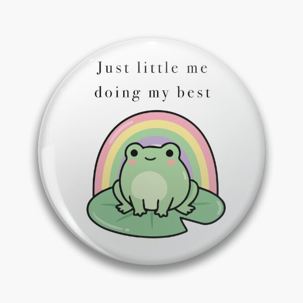 Item preview, Cute Frog Rainbow Just Little Me Doing My Best designed and sold by Cozy Moss Studio.