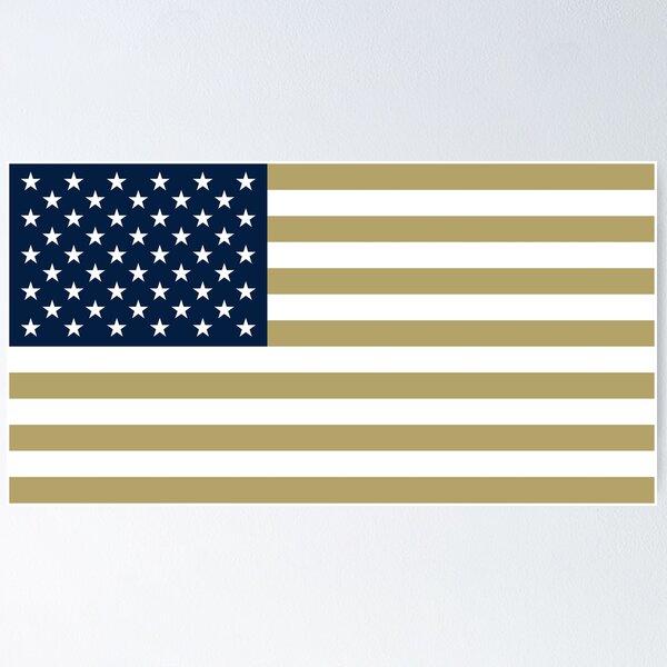Item preview, Bronze, White, and Blue American Flag designed and sold by Karate Octopus.