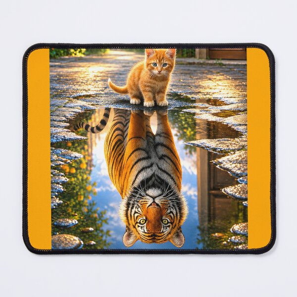 Item preview, Cute Kitten With Tiger Reflection designed and sold by MagicCrystal.