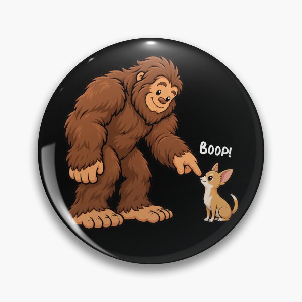 Item preview, Bigfoot and Chihuahua Boop Fun Design Sasquatch designed and sold by rafaeltto.