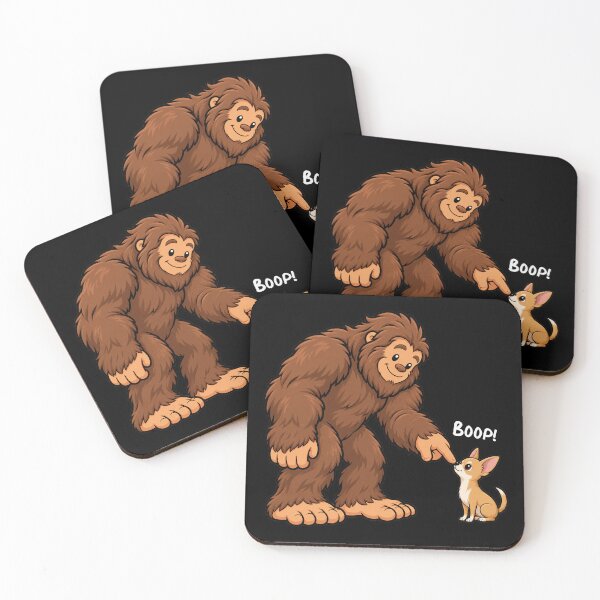 Item preview, Bigfoot and Chihuahua Boop Fun Design Sasquatch designed and sold by rafaeltto.