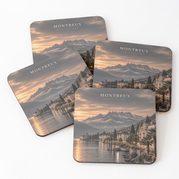 Item preview, Montreux Cinematic Monochrome Lakeside Artwork designed and sold by MichaeIRellov.