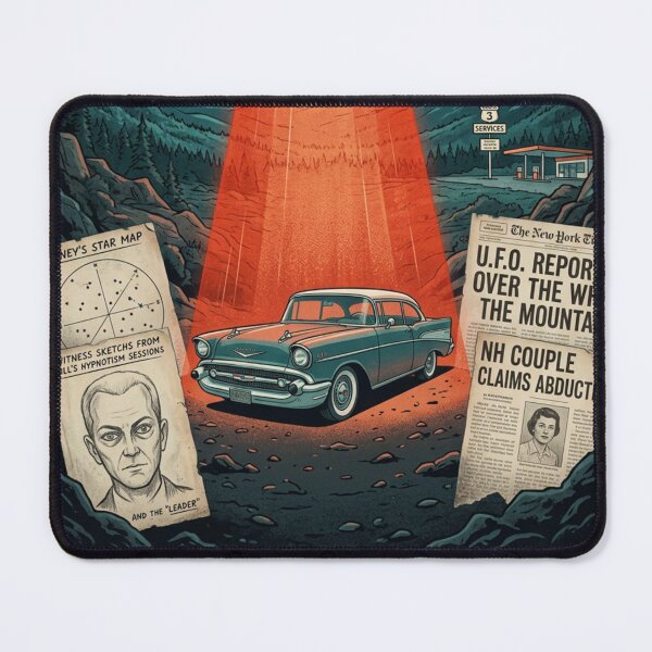 Item preview, The Betty & Barney Hill Incident - Custom Original UFO X-Files Case Poster Wall Art designed and sold by Cool Robot Bro..